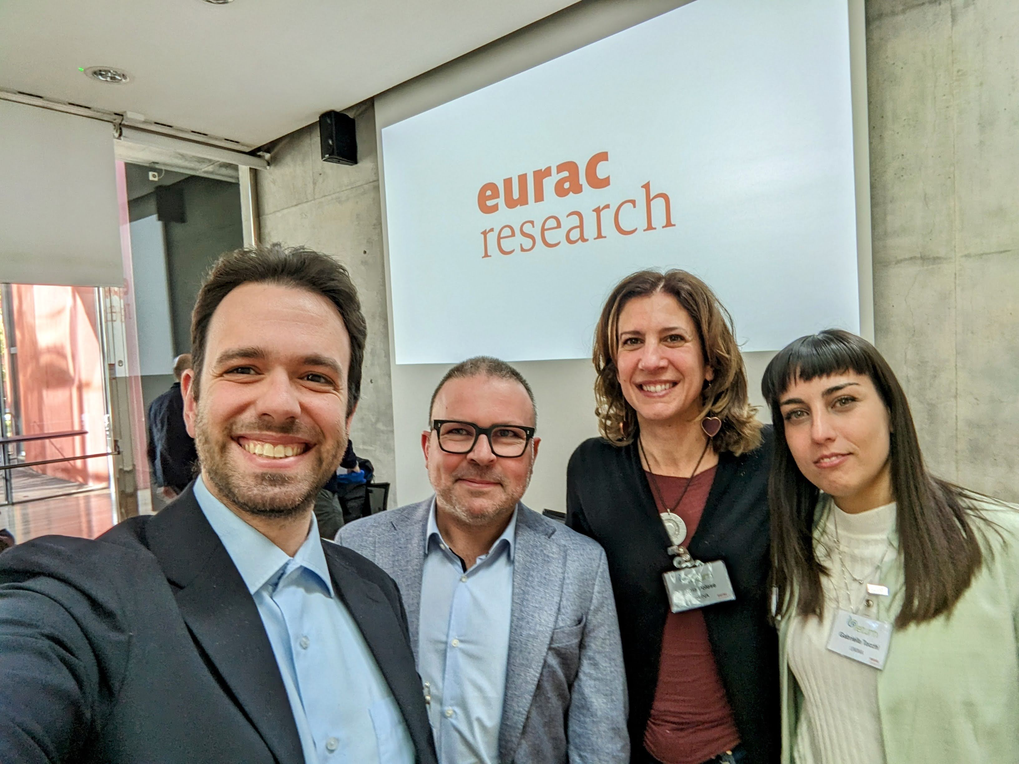 Presenting at Eurac Research in Bolzano, Italy